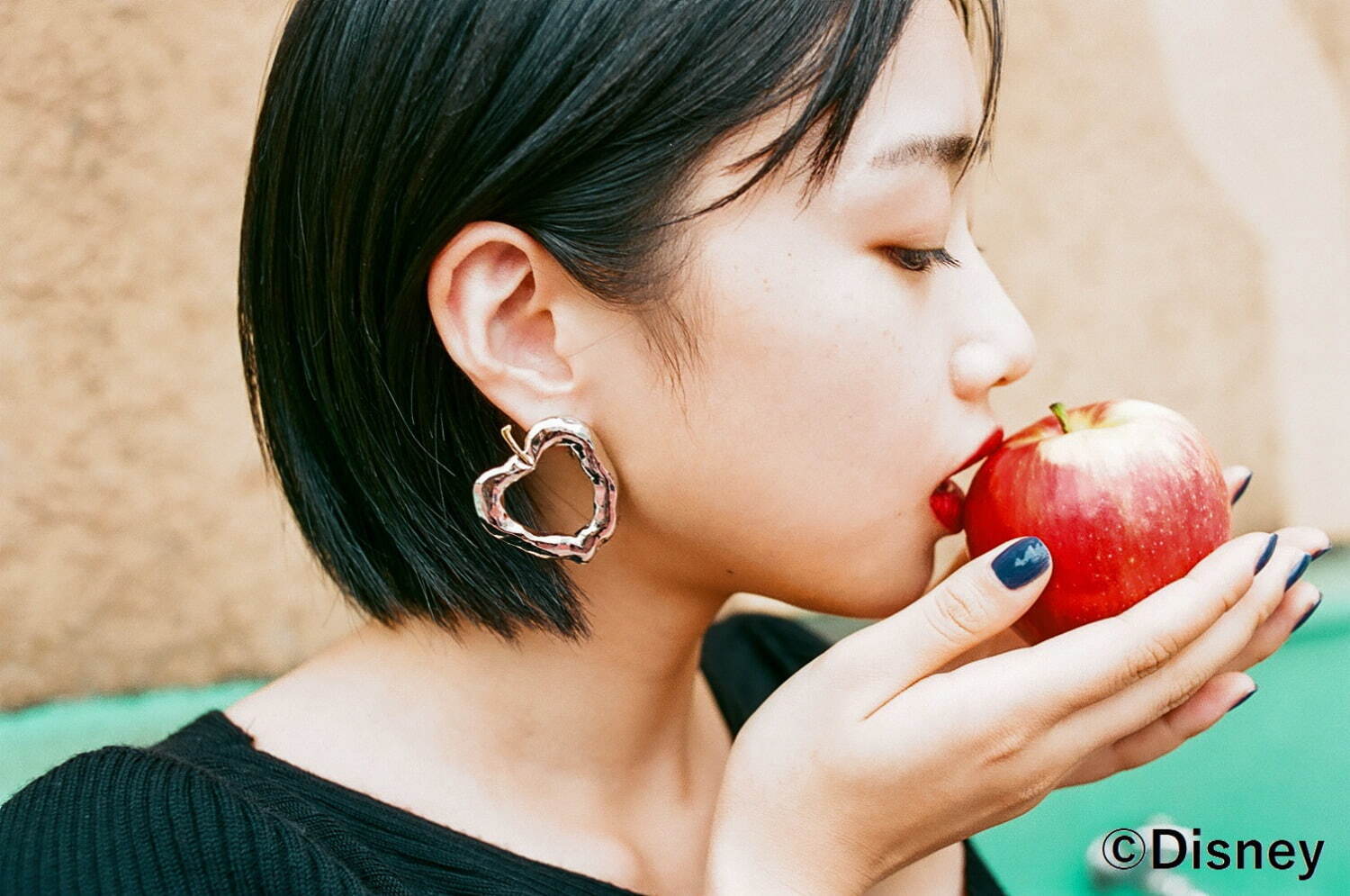 snow white apple pierced earing 14,300円