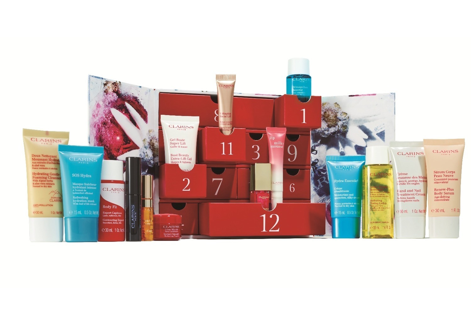 リップオイル｜クラランス2021年クリスマスコフレ第2弾、“名品コスメたっぷり”豪華アドベンドカレンダー