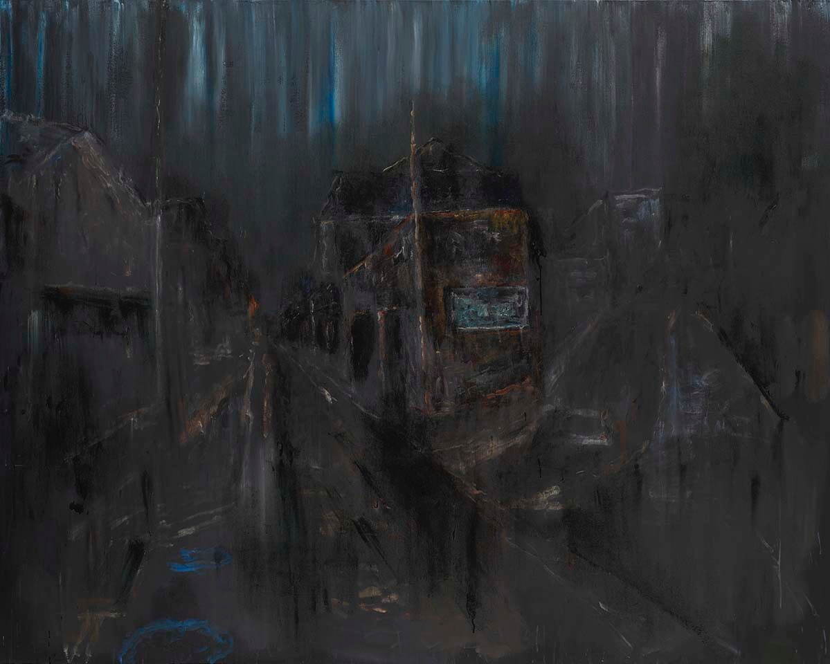 横尾忠則《黒いY字路 1》2010年 作家蔵(横尾忠則現代美術館寄託)