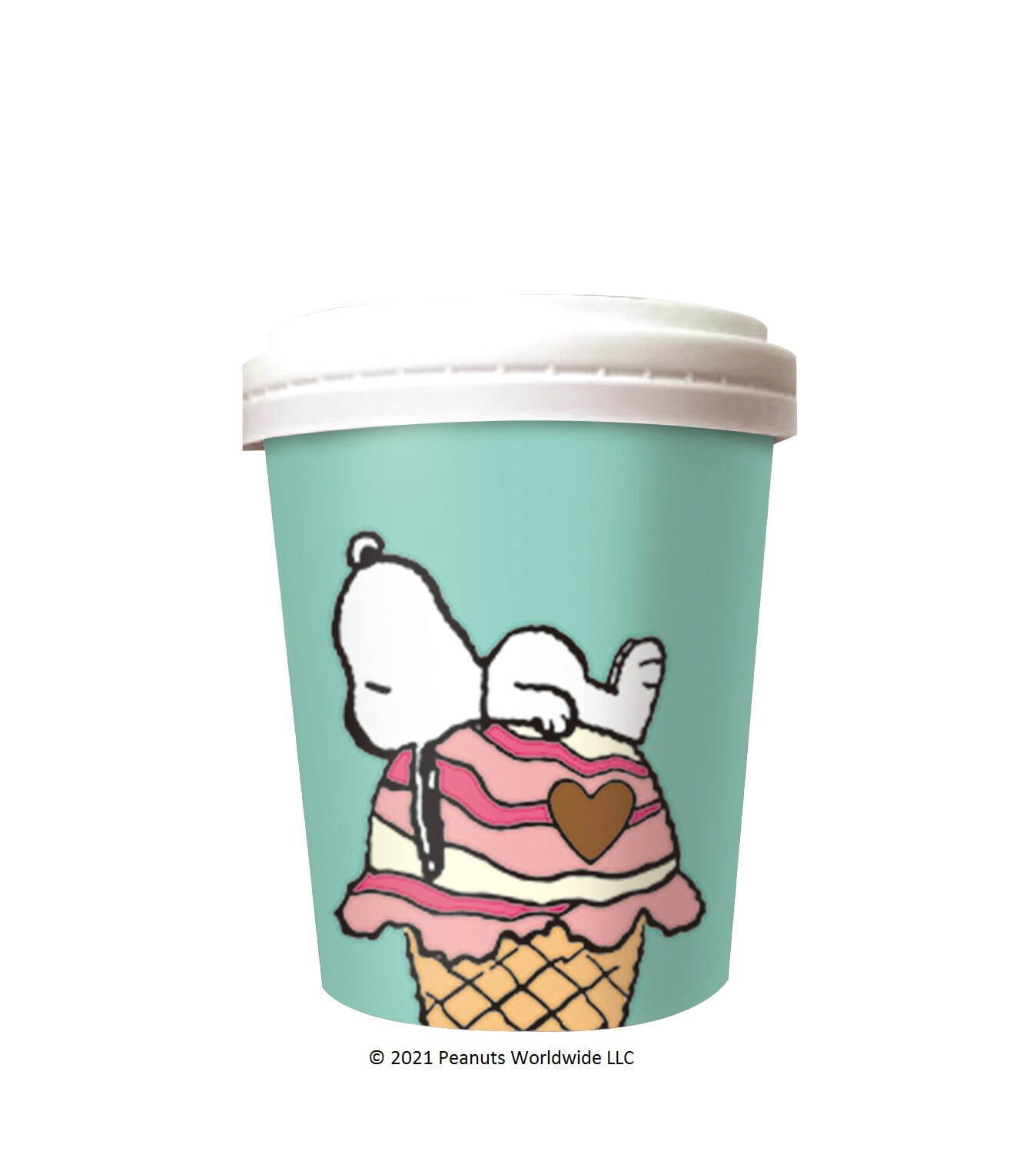 ウッドストック　スヌーピー　アイスクリームトラック SNOOPY スヌーピー ウッドストック アイスクリーム 12cm