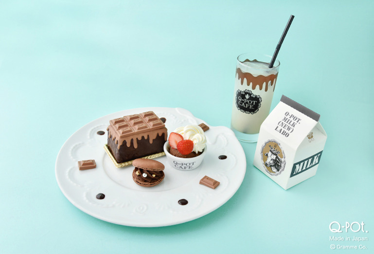 Q-pot CAFE.“チョコづくし”のケーキ&“まるでアクセサリー”なマカロンのスイーツプレート｜写真1