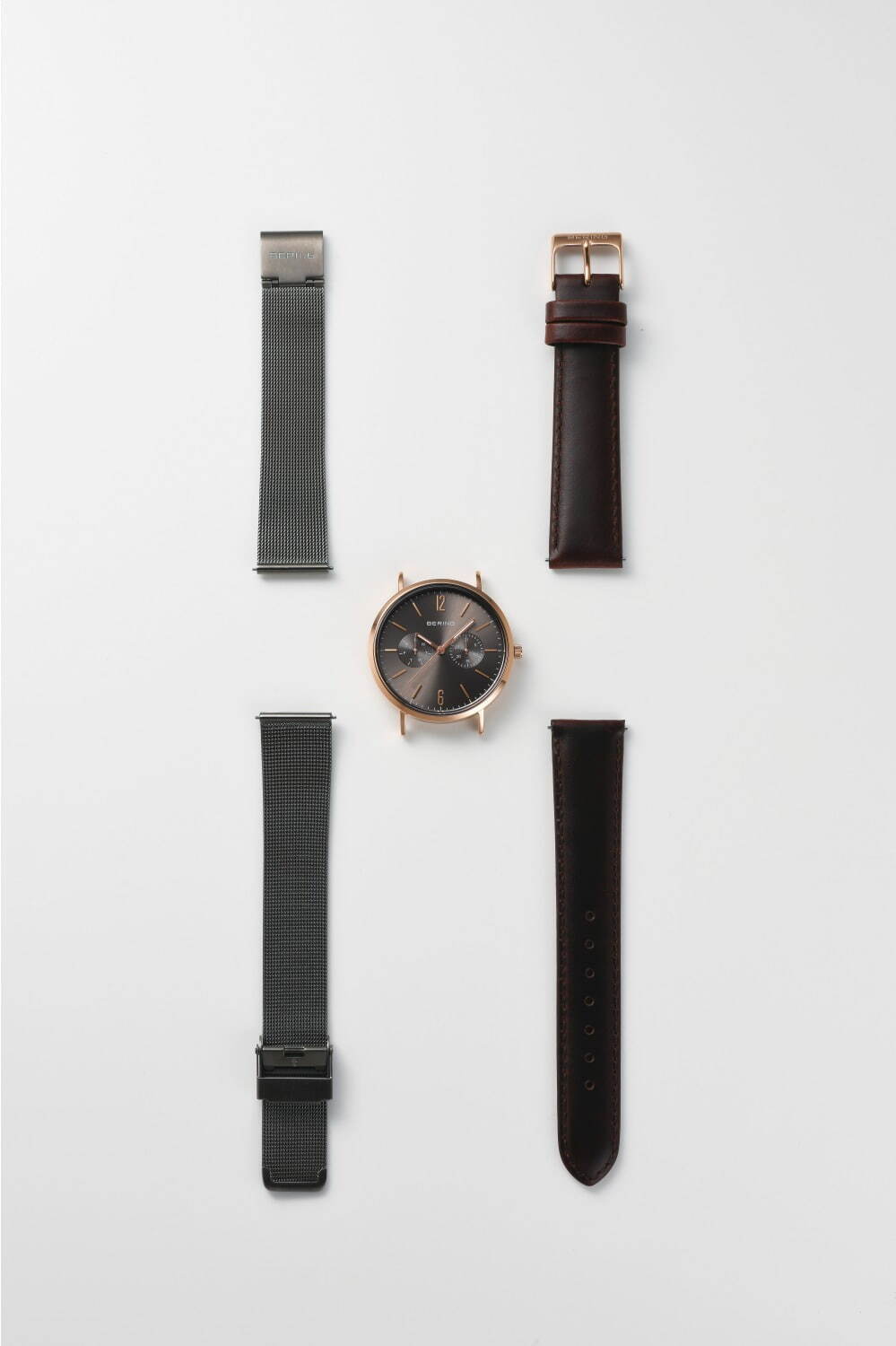 ベーリング“大人グレー”のペアウォッチ、簡単ストラップチェンジの腕時計やソーラーウォッチの新色｜写真3