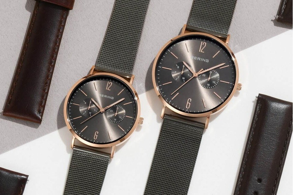ベーリング“大人グレー”のペアウォッチ、簡単ストラップチェンジの腕時計やソーラーウォッチの新色