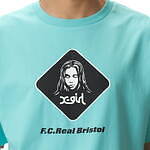 X-girl × エフシーレアルブリストル、鮮やかライトブルーのコラボロゴ入りパーカー＆Tシャツ｜写真7