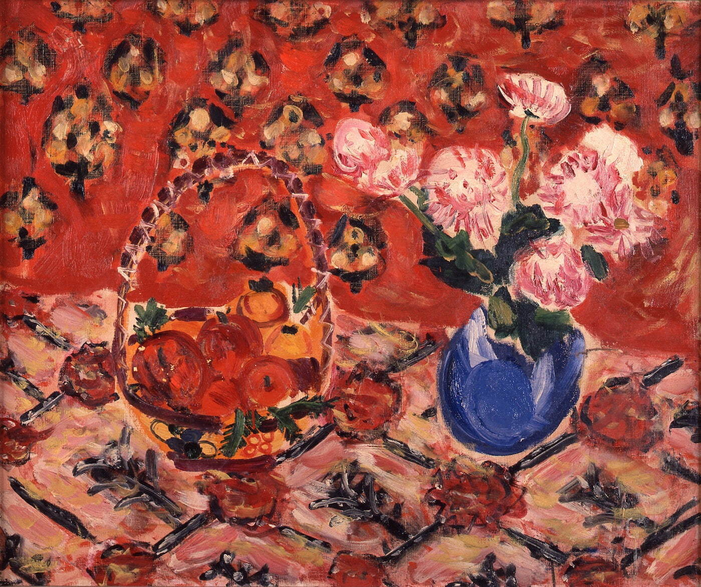 長谷川三郎《赤の静物》1934年 油彩、布 芦屋市立美術博物館蔵