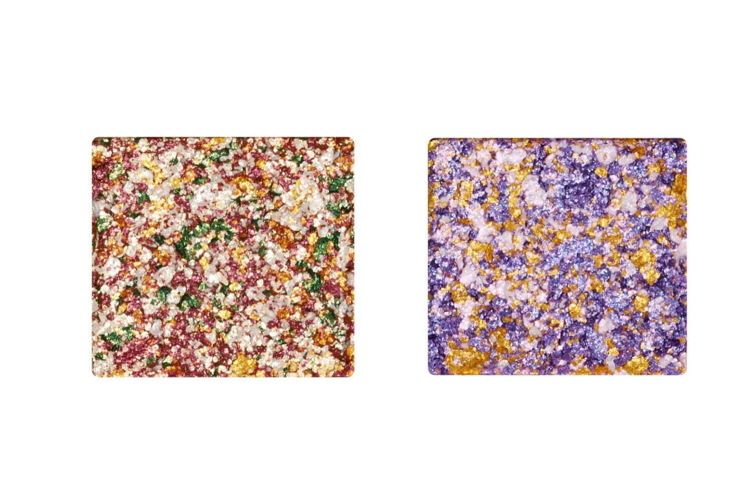 左から) ヴィセ リシェ オーロラグリッター アイズ BR-1、PU-2 各1,100円(編集部調べ)＜限定色＞