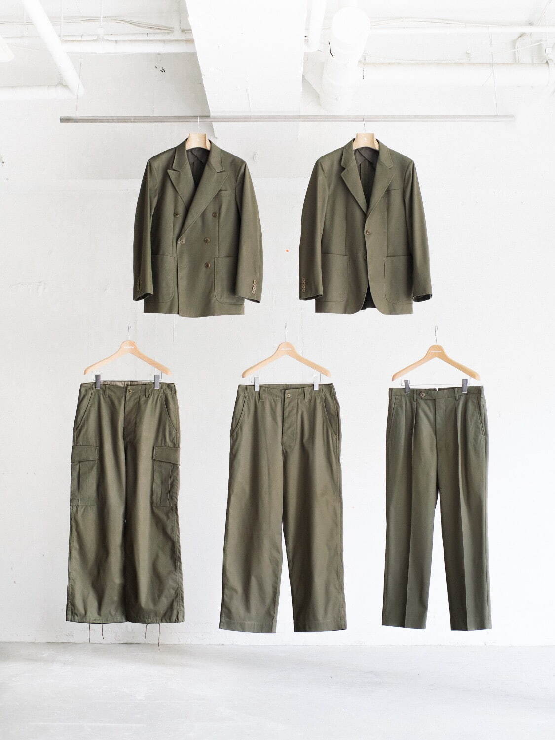 LE / エルイーCOTTON TWILL セットアップ 黒 レショップ - セットアップ