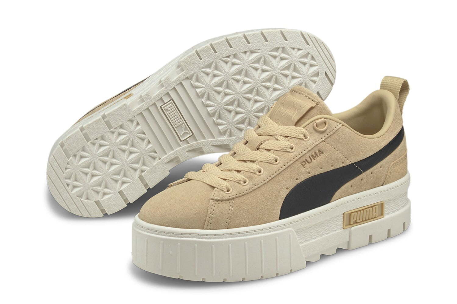 ロングスカート｜プーマ"厚底×スエード"のスニーカー＆洗練レザーブーツ、ウィメンズライン「インフューズ」新作