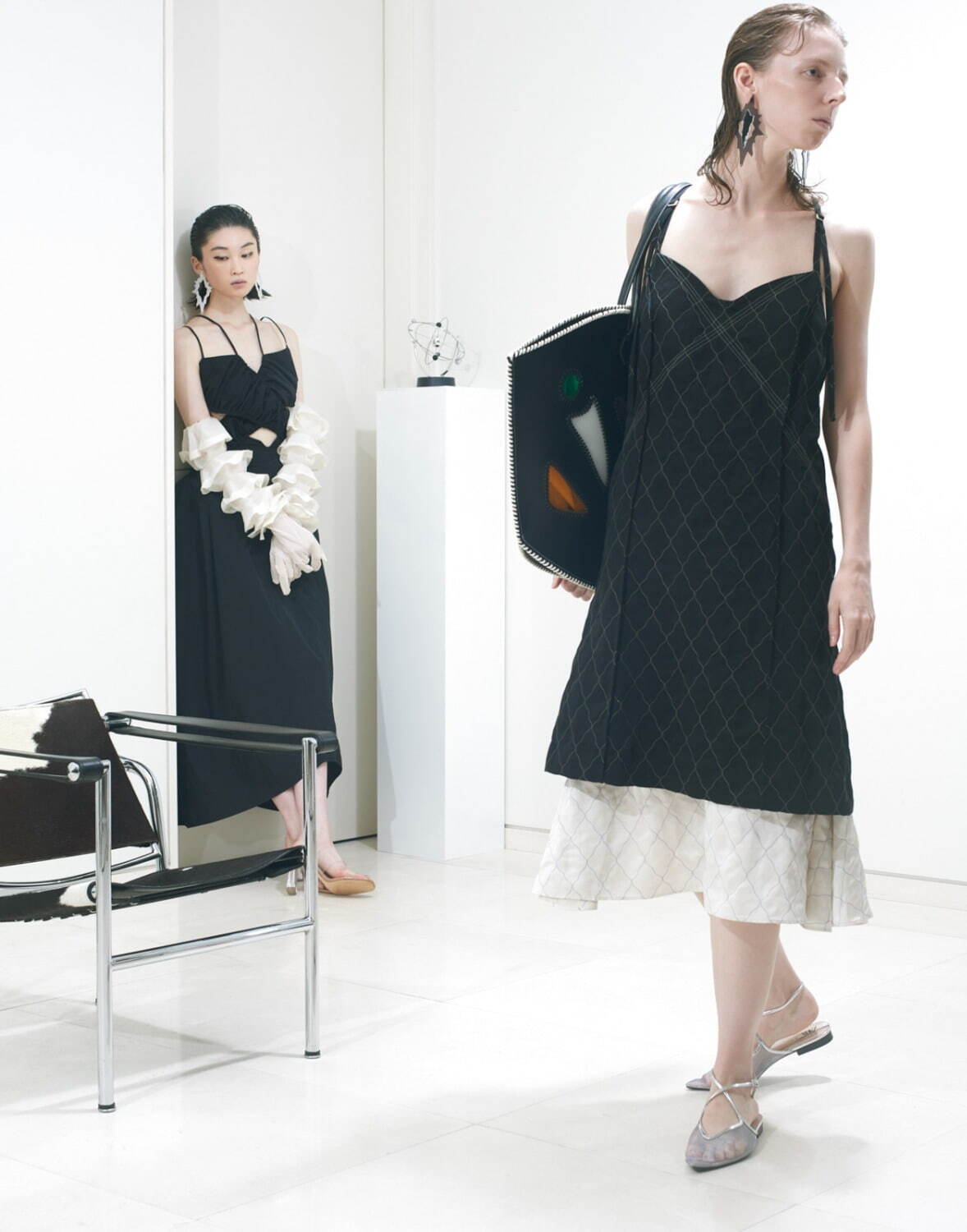未使用 タグ付き YOHEI OHNO ヨウヘイオオノ Cape Dress YOHEI OHNO/ヨウヘイオオノ】別注 ノースリーブドレス