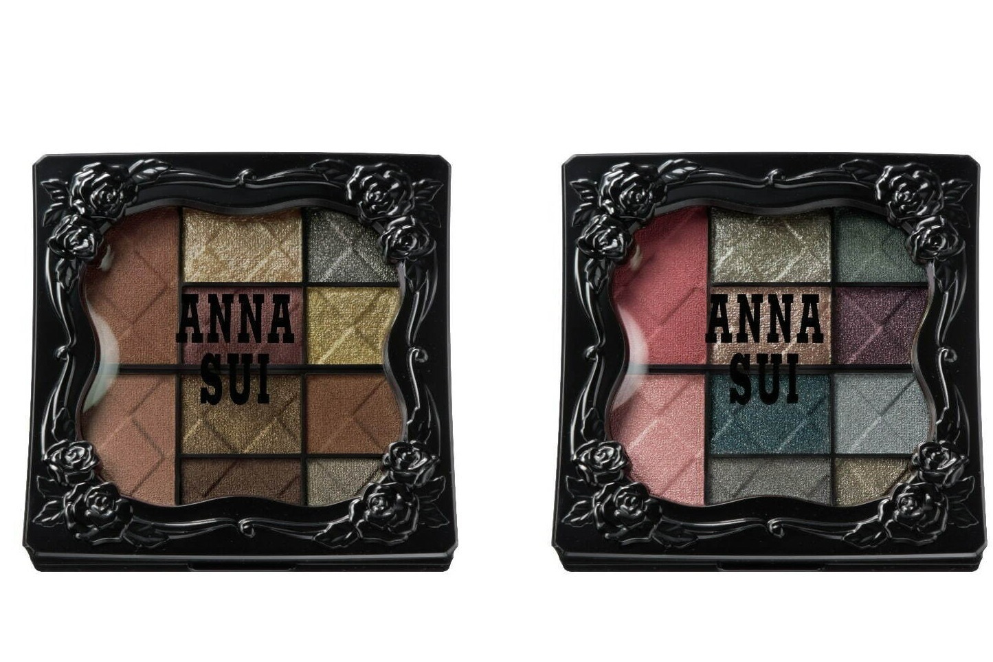 アナ スイ21年クリスマスコスメ、“ハートや星”のホログラム入りグリッターネイルなど