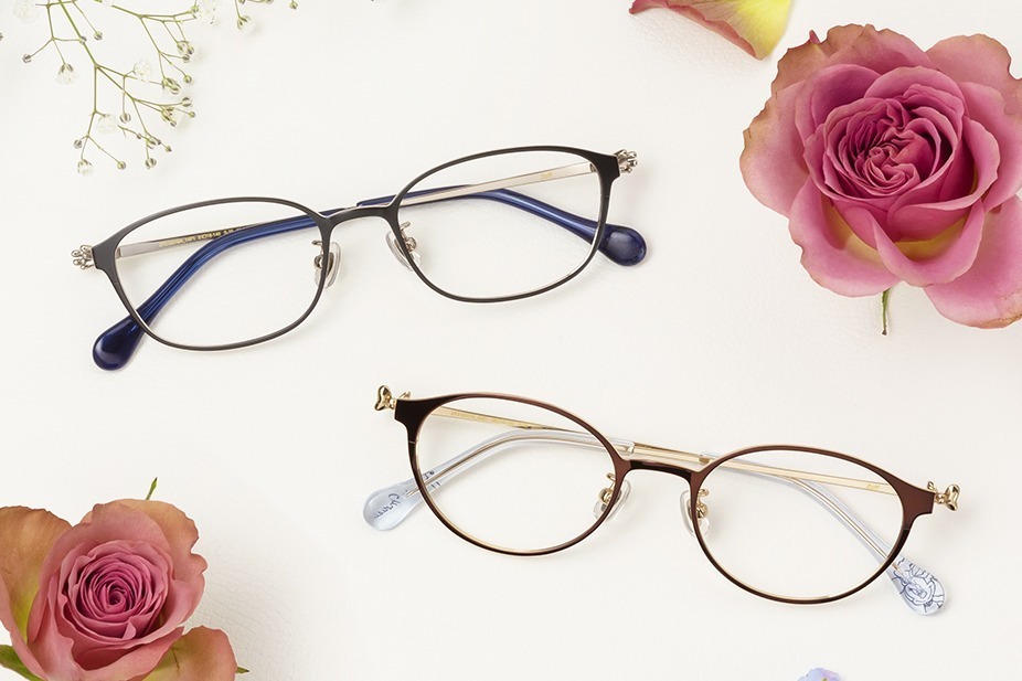 メガネ｜ゾフ「ディズニーコレクション」の新作アイウェア、ドレスアップしたミッキー＆ミニーのイラスト入り