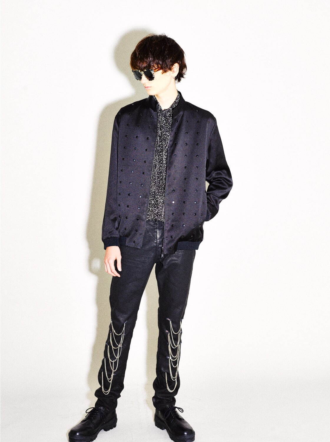 Junya Watanabe white double layered shirt with parachute