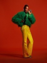 H&M×アイリス・アプフェル、パールを飾った“えんどう豆”柄ジャケットやカエルのビジューアクセサリー｜写真11