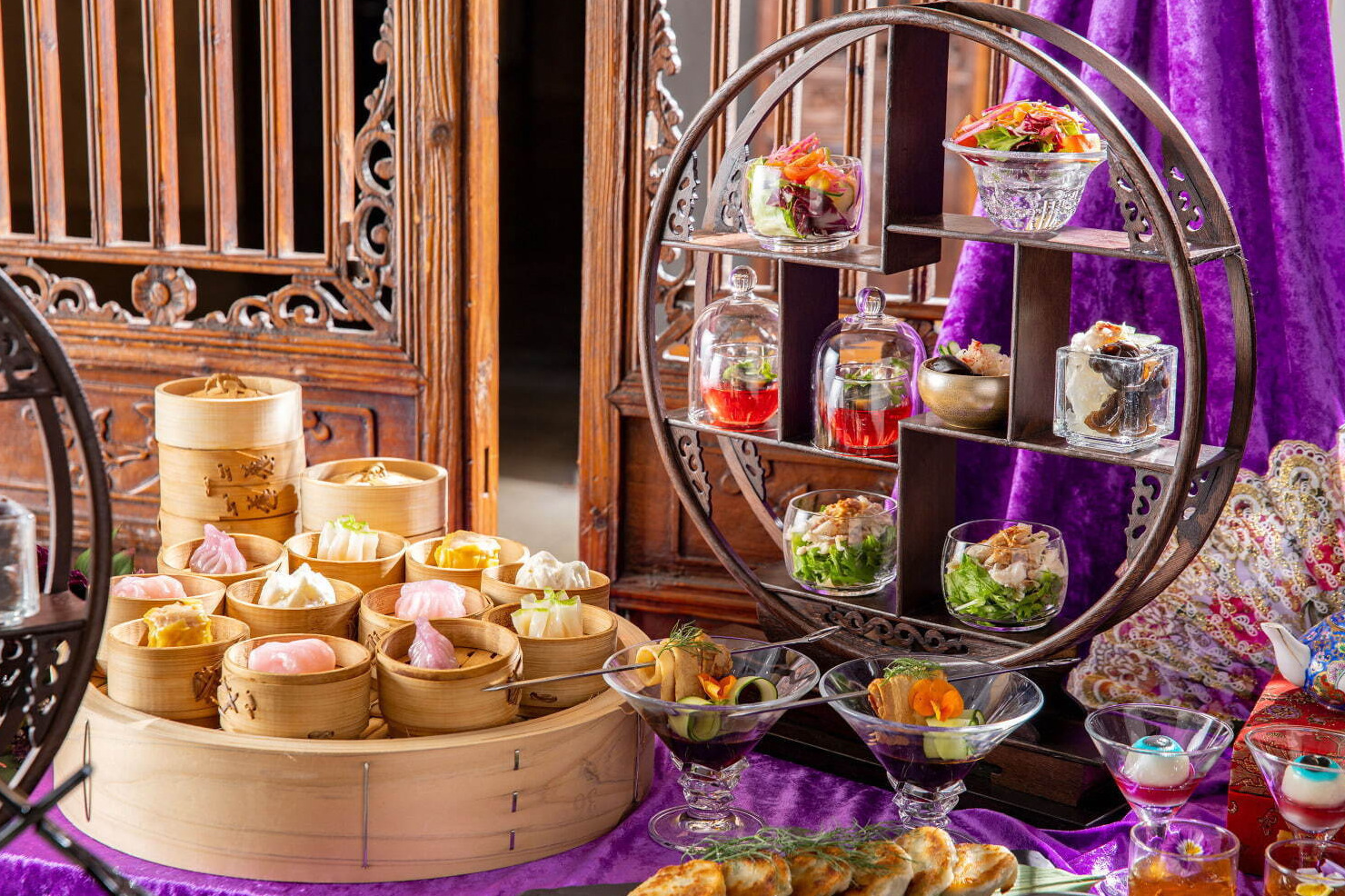 ヒルトン東京“楊貴妃＆西太后”着想のランチ「妃たちのチャイニーズ・アフタヌーンティー」