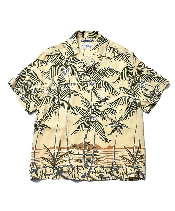 ワコマリア×マインデニム、デニム生地の“椰子の木”柄ハワイアンシャツ｜写真6