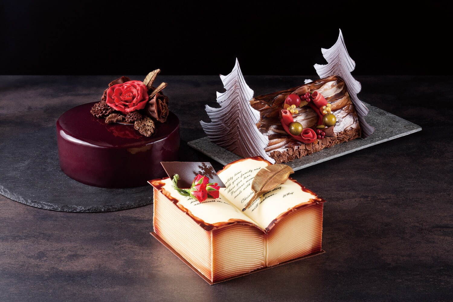 京王プラザホテルのクリスマスケーキ2021、"アンティーク置時計"を再現＆和栗ムース入り｜写真2