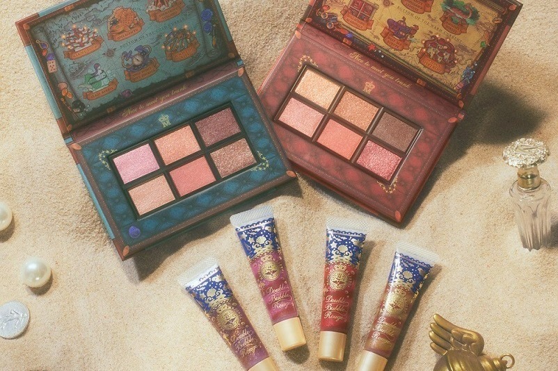 マジョリカ マジョルカ“アンティークトランク”風アイパレット＆スクラブ入りマーブルルージュ