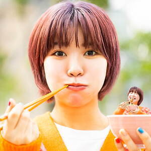 石原さとみ, 眉村ちあき 愛でほっぺ丼｜写真2