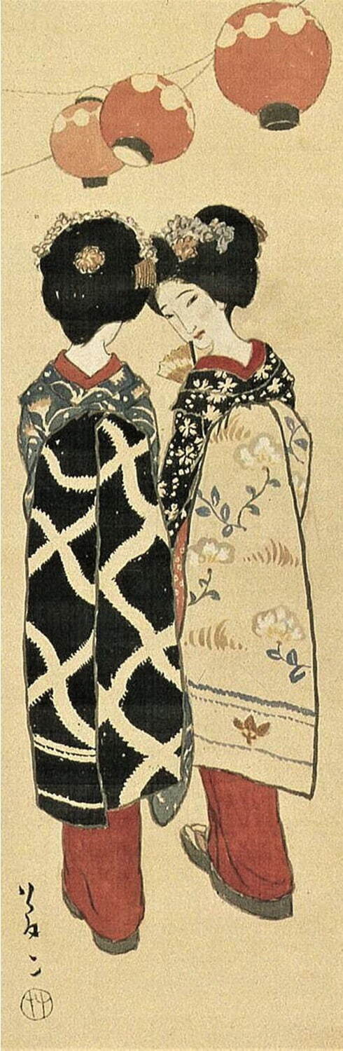 竹久夢二・画 都をどり 大正期