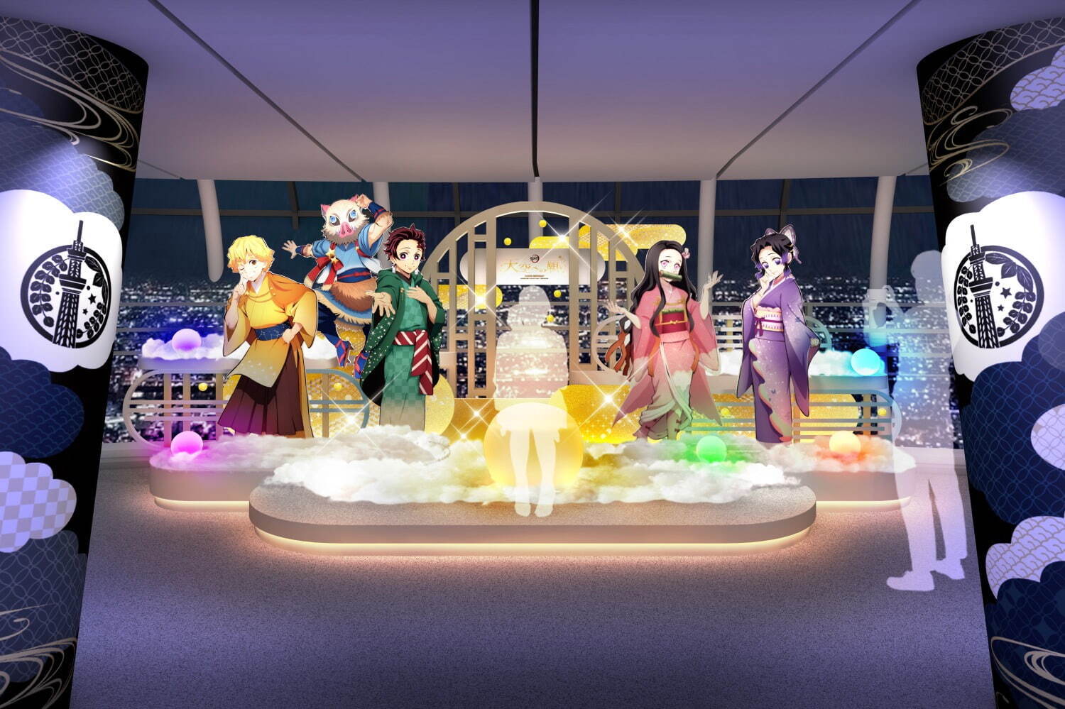 東京スカイツリー×アニメ「鬼滅の刃」炭治郎の限定グッズや禰豆子の撮影スポット、特別ライティングも