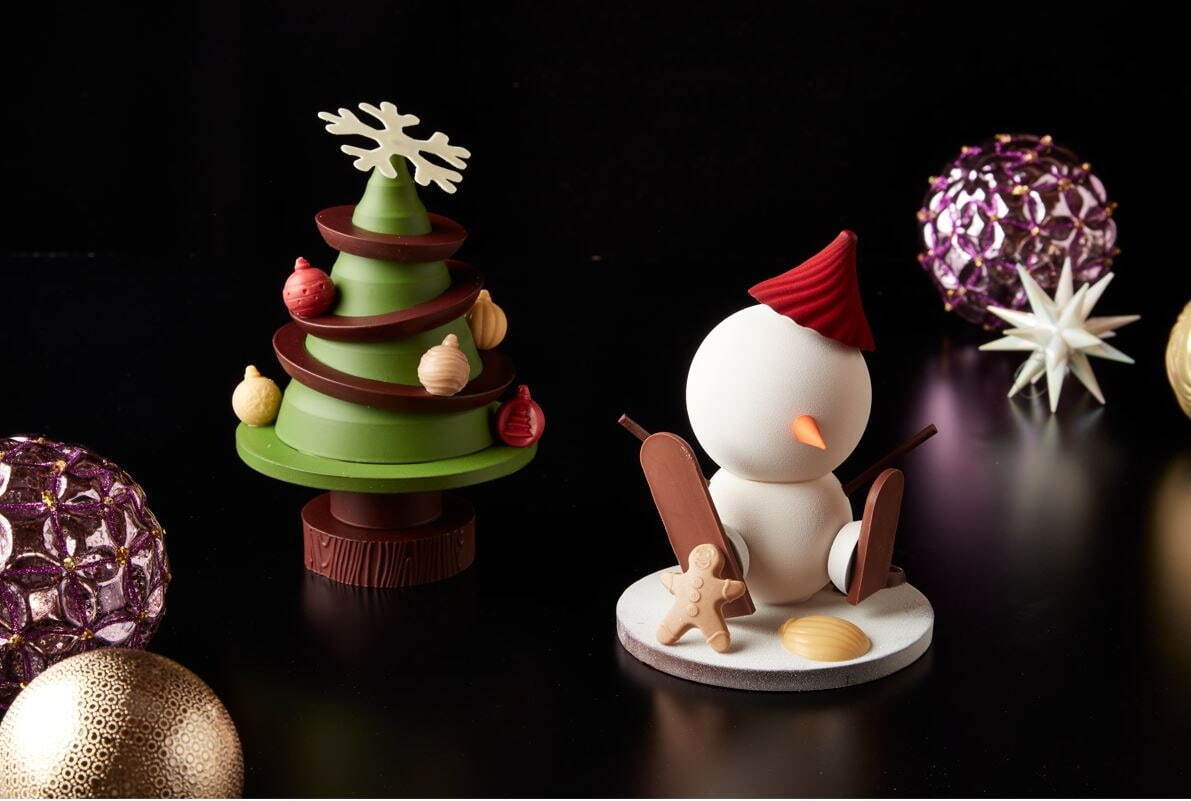 「チョコレート クリスマスツリー」＆「チョコレート スノーマン」各3,500円