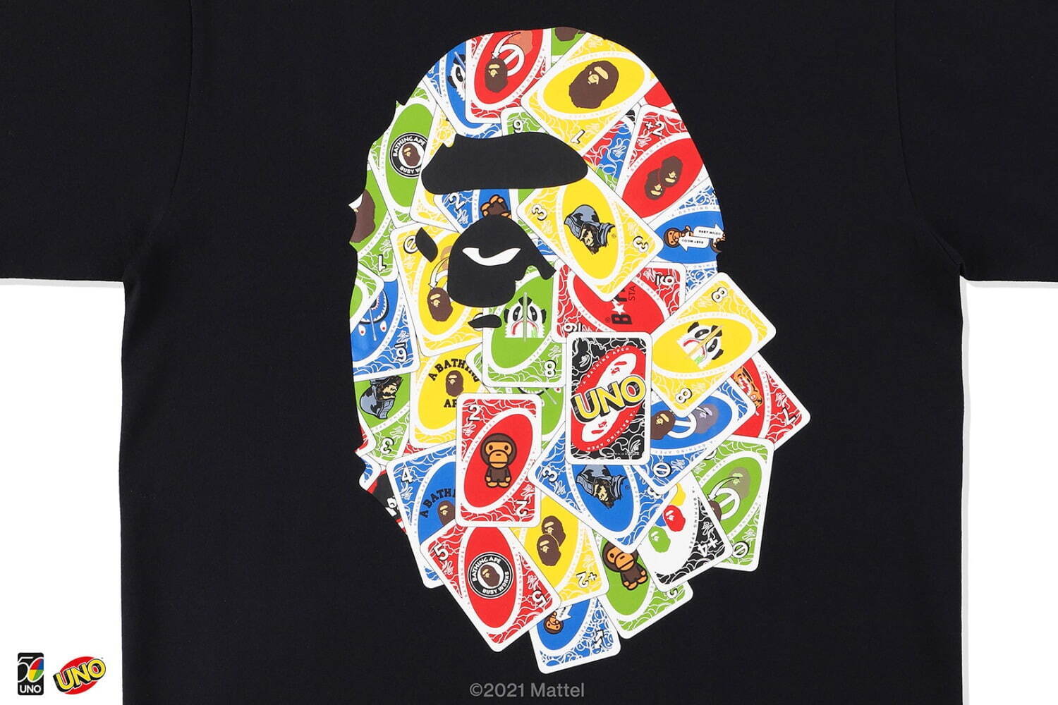 ア ベイシング エイプのコラボデザイン「UNO」カード柄クッション＆ロゴ入りTシャツも｜写真41