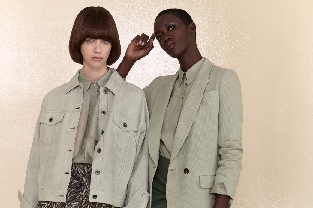 ブルネロクチネリ　カシミヤ混　ノータックコーデュロイトラウザー　細畝　グレー 美品】 BRUNELLO CUCINELLI / ブルネロクチネリ | コーデュロイ