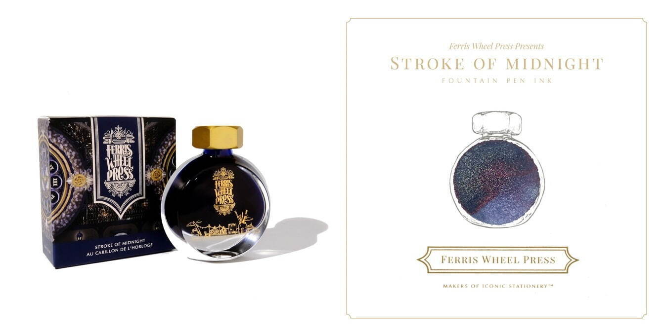 2021年冬の新作インク「Stroke of Midnight」 全1色 38ml 2,585円、85ml 5,225円