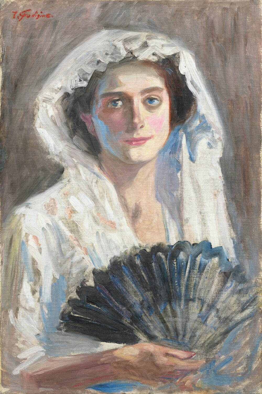 藤島武二《黒扇》1908-09年 重要文化財