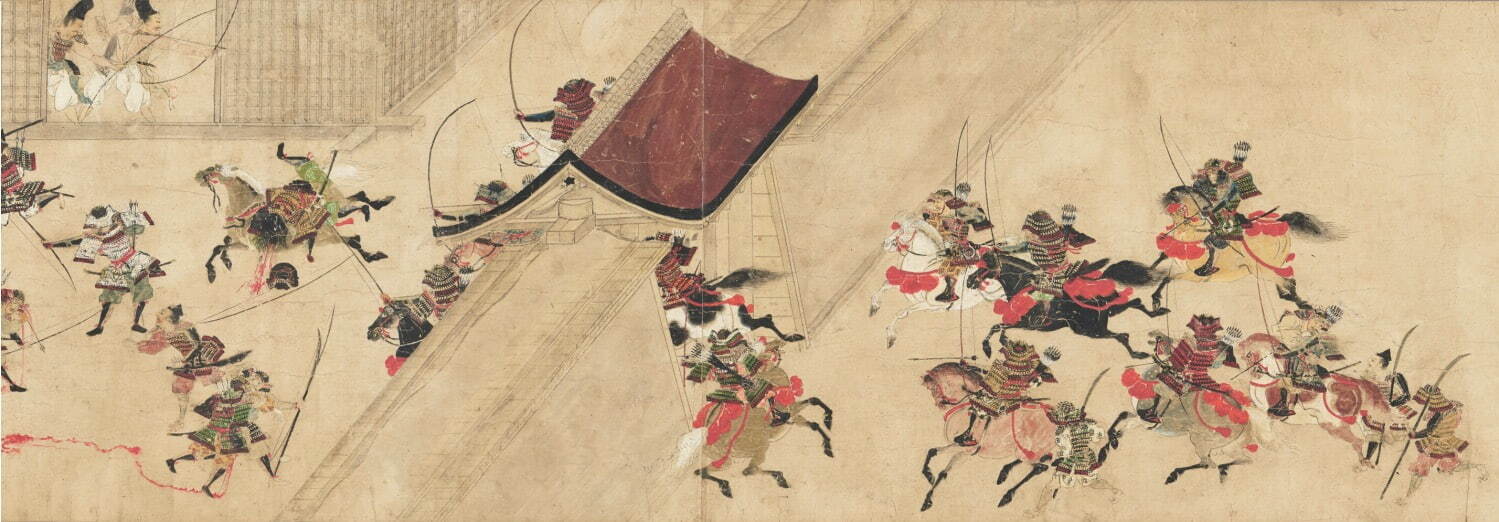 《平治物語絵巻 常磐巻》(部分) 鎌倉時代13世紀 重要文化財