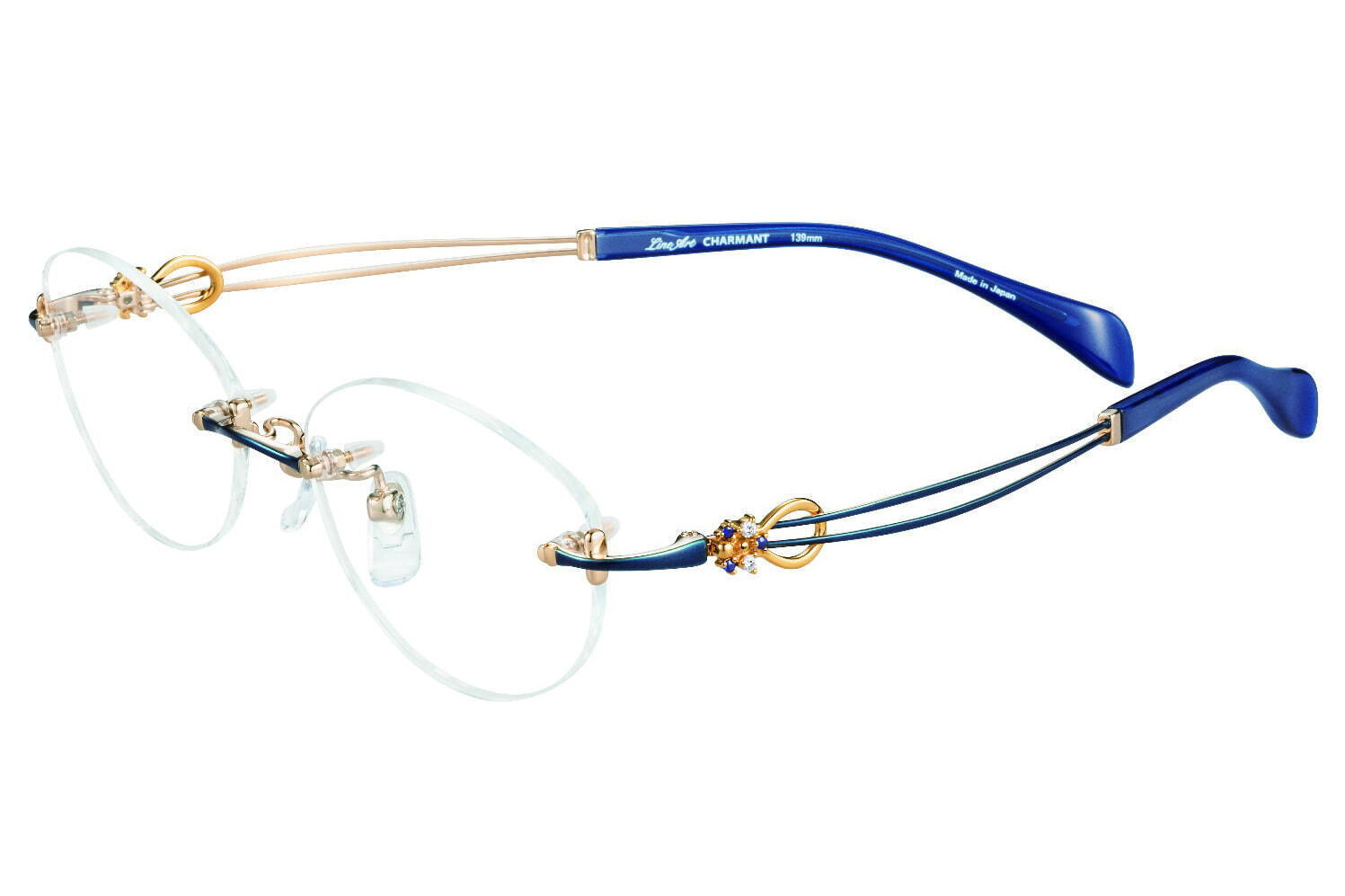 メガネ｜ラインアート シャルマン“ダイヤモンド＆サファイア”など天然石が輝く新作アイウェア