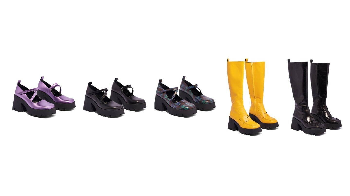 マーク ジェイコブス「ヘブン」90年代着想のポップな厚底シューズ＆ブーツ、ノダレトとコラボ - ファッションプレス
