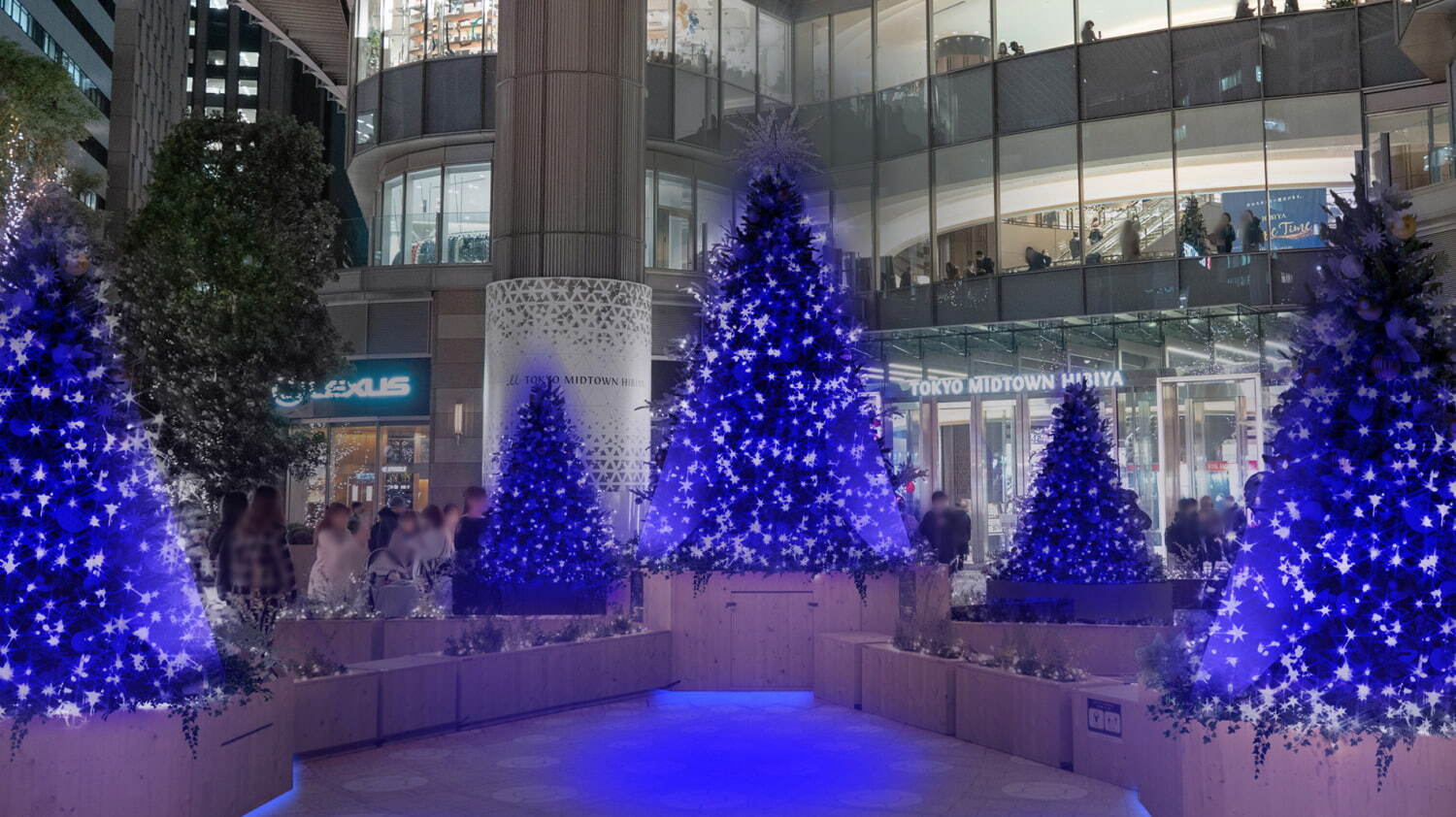 日比谷“魔法のようなグラデカラー”イルミネーション2021、東京ミッドタウン日比谷にクリスマスツリー｜写真11