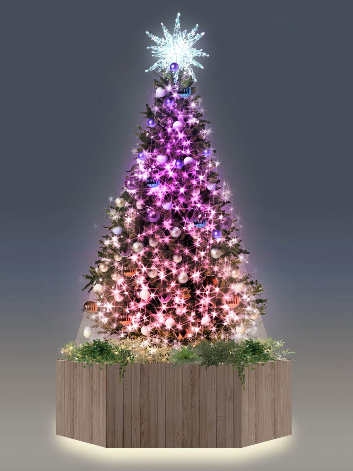 日比谷“魔法のようなグラデカラー”イルミネーション2021、東京ミッドタウン日比谷にクリスマスツリー｜写真5