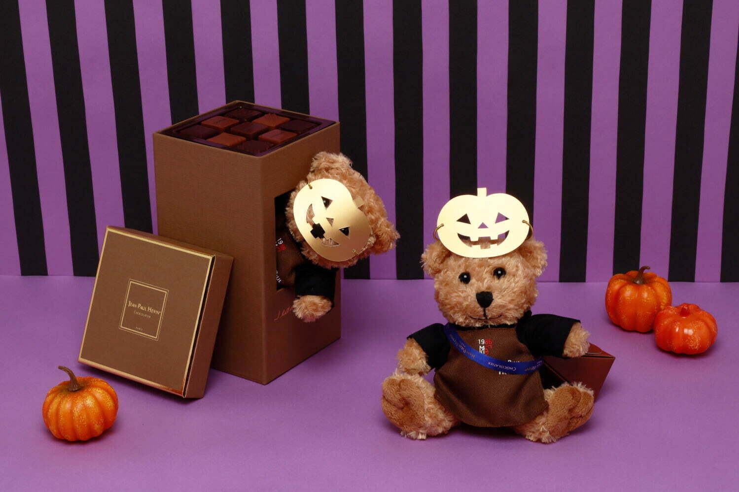 ジャン＝ポール・エヴァンのハロウィン、“カボチャ仮面”のテディベア付きチョコレートボックス