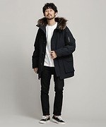 ナノユニバース×西川ダウン　ダッフルダウンコート　3way Ｍ ナノ・ユニバース「西川ダウン」メンズ新作 - フード付き
