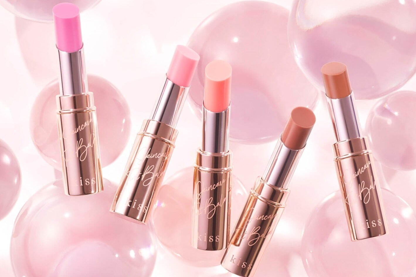キス「スキンケアティントバーム」ほんのり色づく“リップバーム級”うるおいティントリップ