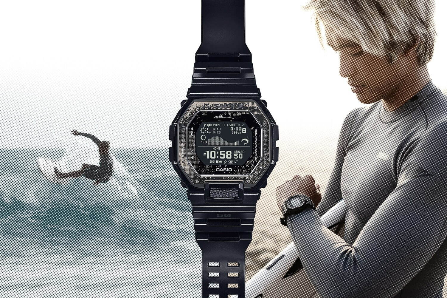 G-SHOCKから五十嵐カノアの第2弾シグネチャーモデル、実際に乗ったビッグウェーブをデザイン｜写真1