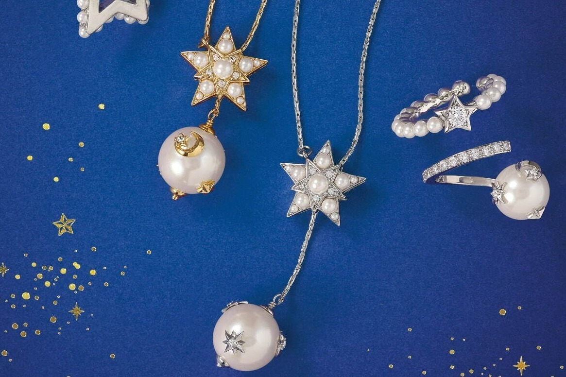 プラス ヴァンドーム“星・月”が輝くパールアクセサリー「スターリー・パール」スターのイヤーカフも