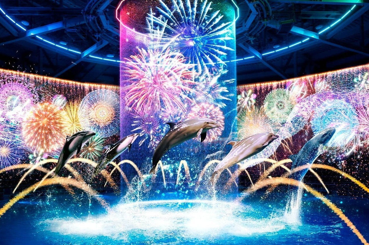 お祭り｜閉館後の水族館で「品川花火まつり」イルカと楽しむ“盆踊り”や縁日がマクセル アクアパーク品川に