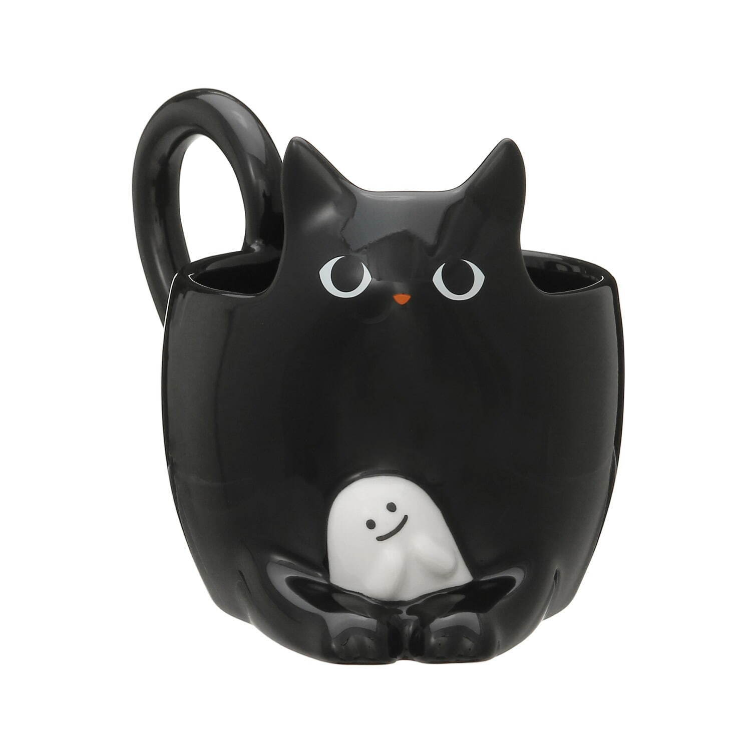 スタバのハロウィン2021限定グッズ、尻尾ハンドルの黒猫マグや暗闇でゴースト光るタンブラー - ファッションプレス