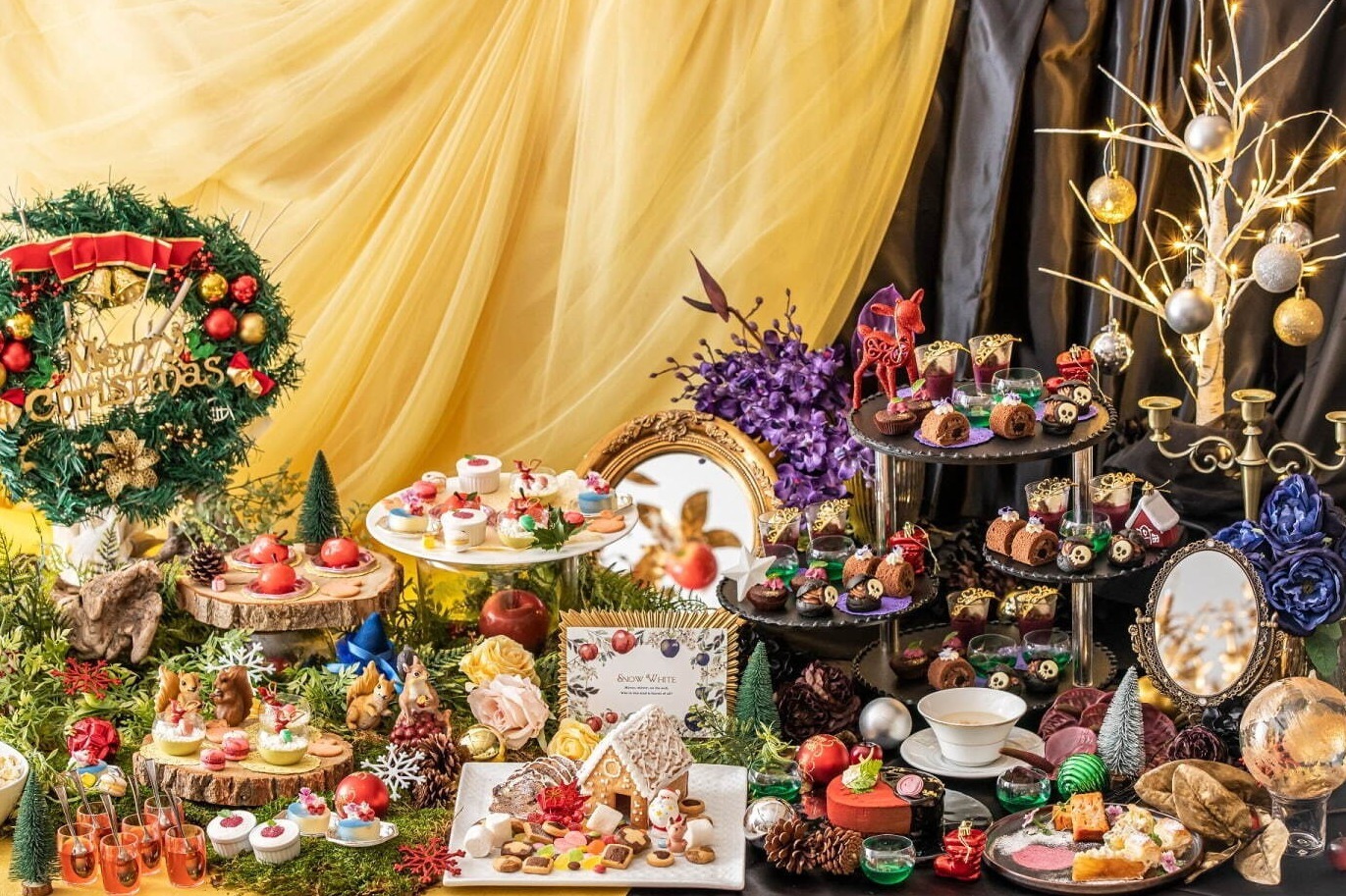 クリスマス｜ストリングスホテル 八事 NAGOYA、童話『白雪姫』テーマのアフタヌーンティー風スイーツブッフェ