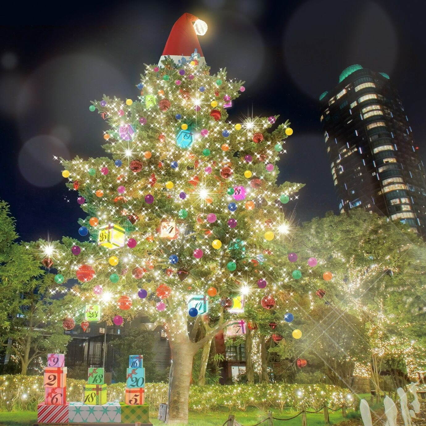 東京ミッドタウンのクリスマス2021、イルミネーション“光の散歩道”＆しゃぼん玉漂う光のスノードーム｜写真5