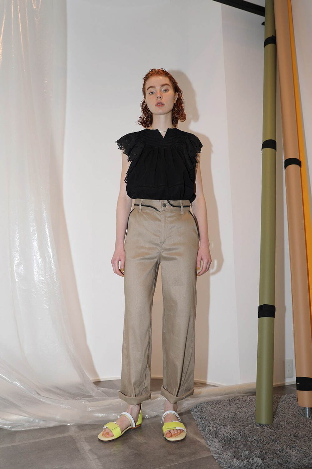 カミシマチナミ イエロー(KAMISHIMA CHINAMI YELLOW) 2022年春夏ウィメンズコレクション  - 写真9