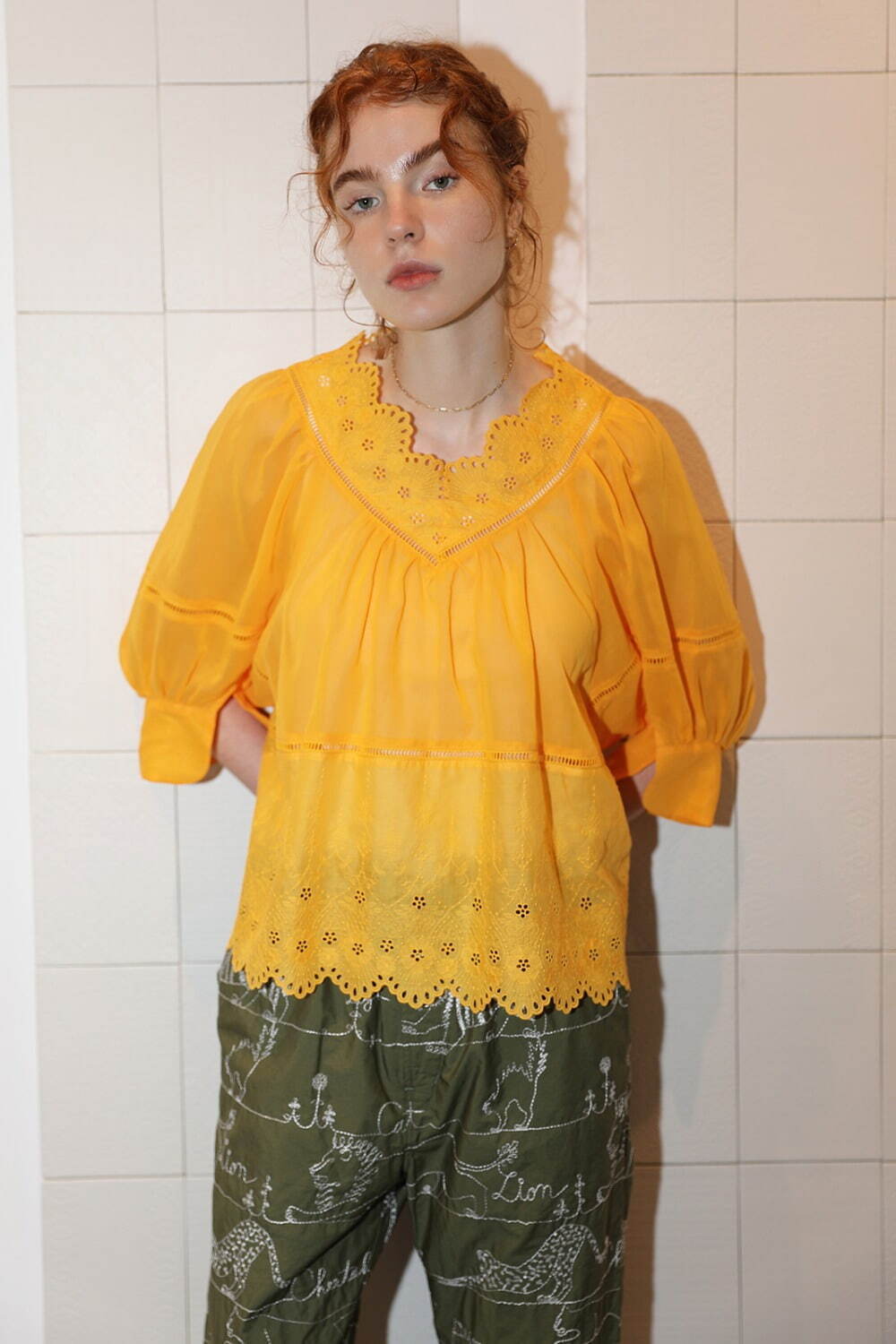 カミシマチナミ イエロー(KAMISHIMA CHINAMI YELLOW) 2022年春夏ウィメンズコレクション  - 写真28