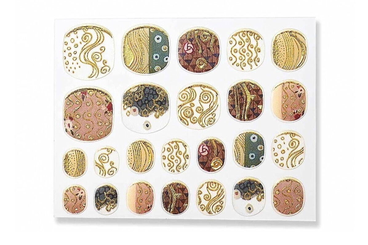 日本画家｜“クリムトの名画”着想のぷっくりネイルシール、西武池袋本店に - 世界の名画＆浮世絵グッズも