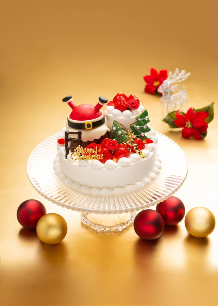 日本橋三越本店の21年クリスマスケーキ バラ や 食べる宝石 ミガキイチゴ のショートケーキ ファッションプレス