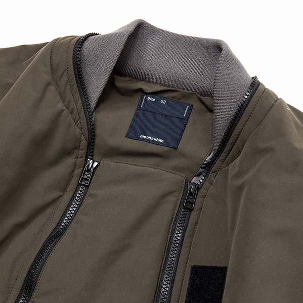 ミーンズワイルのMA-1ジャケット、着脱可能なセンターパネルでデザイン＆シルエットを変化｜写真14