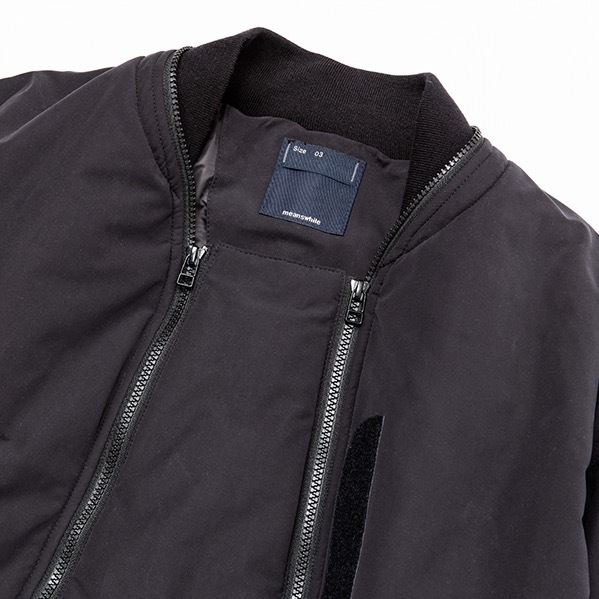 ミーンズワイルのMA-1ジャケット、着脱可能なセンターパネルでデザイン＆シルエットを変化｜写真4