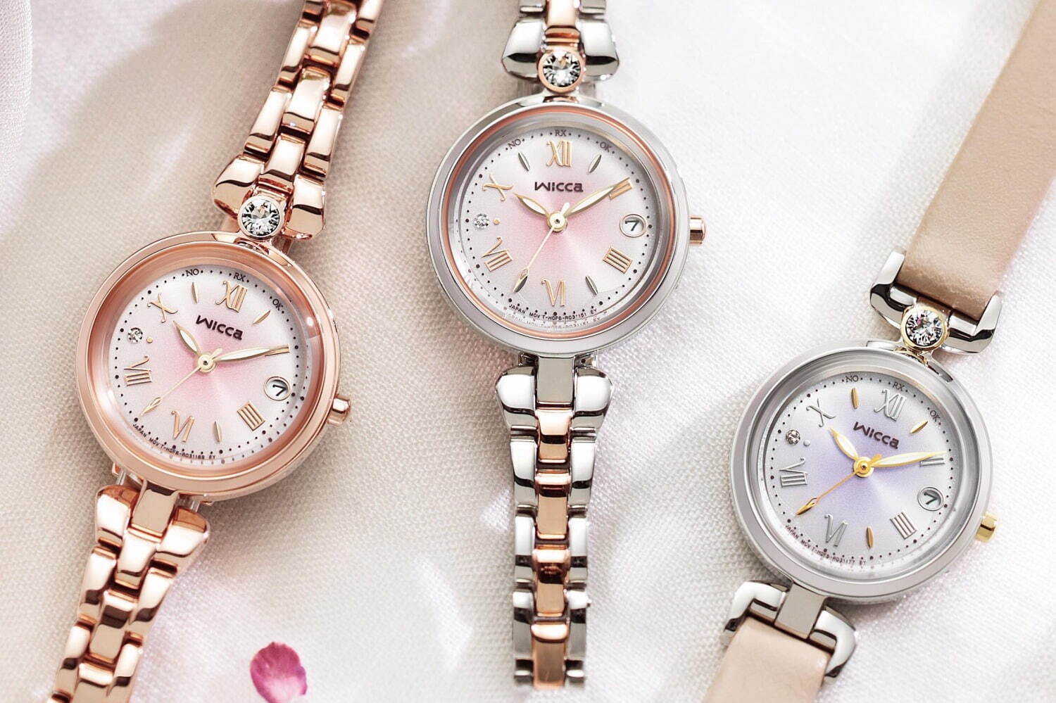 ウィッカの人気腕時計「ブレスライン」＆「ティアラスターコレクション」に新作モデル